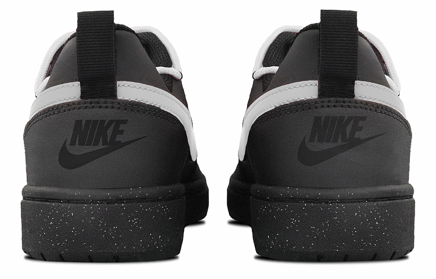 Nike Court Borough Anti-Slip And Wear-Resistant Lightweight Low-Top Skateboard Shoes Women's Black Gray Silver купить в интернет-магазине Yoocart с быстрой доставкой по России.