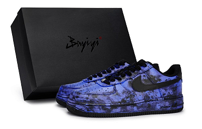 Nike Air Force 1 Skateboard Shoes Unisex Low-Top Dark Blue