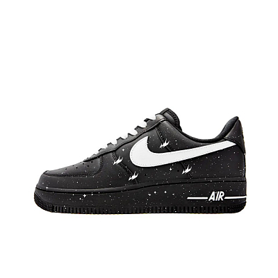 Nike Air Force 1 Anti-Slip Wear-Resistant Low-Top Skateboard Shoes Unisex Black White