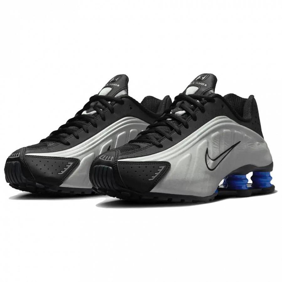 Nike Shox R4 Metallic Silver Black Racer Blue Women's купить в интернет-магазине Yoocart с быстрой доставкой по России.