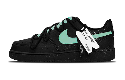 Nike Court Vision Low Quick-Drying Impact Resistance Low-Top Skateboard Shoes Unisex Black Green