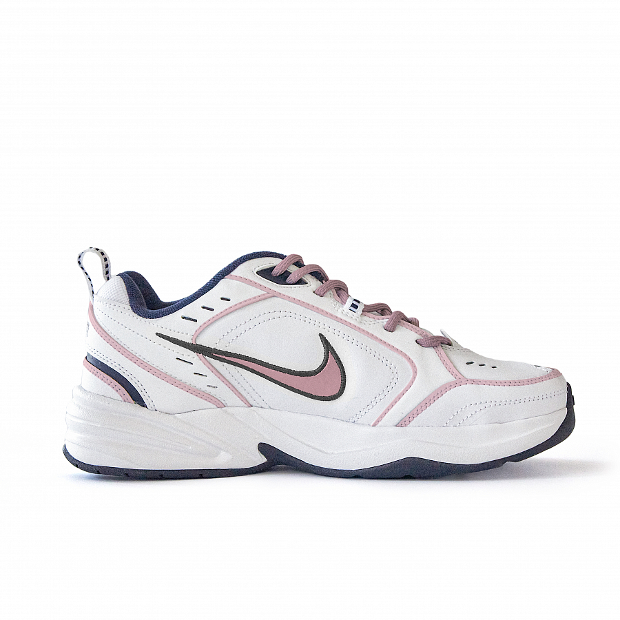 Nike Air Monarch 4 Anti-Slip Wear-Resistant Low-Top Chunky Sneakers Unisex White Pink купить в интернет-магазине Yoocart с быстрой доставкой по России.