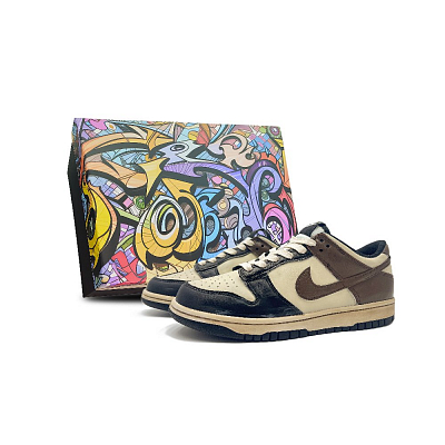 Nike Dunk Wear-Resistant Low-Top Skateboard Shoes Unisex Mocha