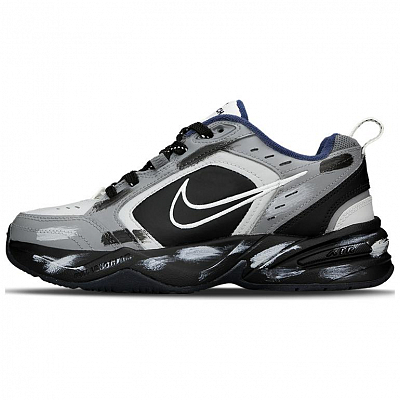 Nike Air Monarch 4 Slip Resistant Abrasion Resistant Low top Chunky Sneakers Unisex Gray