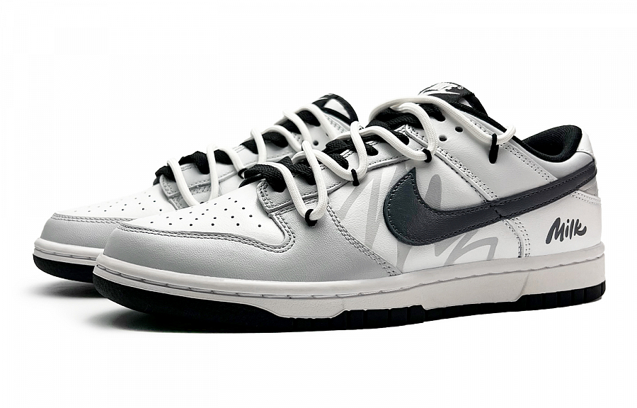 Nike Dunk Wear-Resistant Low-Top Skateboard Shoes Unisex Gray White купить в интернет-магазине Yoocart с быстрой доставкой по России.