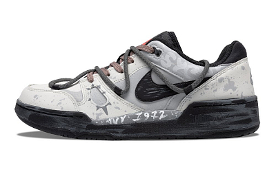 Nike Full Force Abrasion-Resistant Low-Top Skateboard Shoes Men Storm Gray
