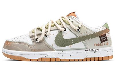 Nike Dunk Rui Rui Forest Empty Slip-Resistant Cushioning Wear-Resistant Low-Top Skateboard Shoes Unisex White