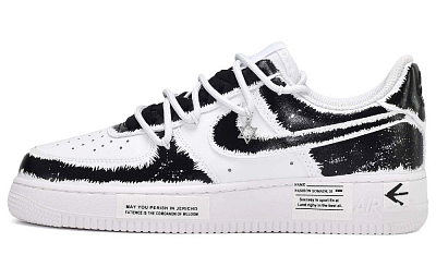 Nike Air Force 1 Low CUS ID Low-Top Skateboard Shoes Unisex Black White