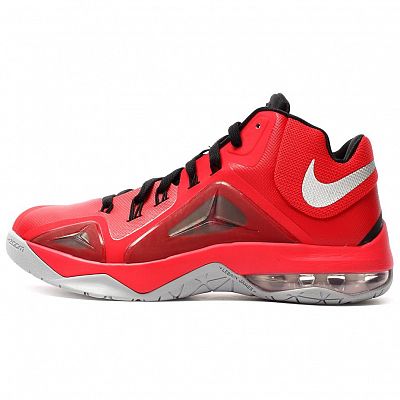 Nike Ambassador 7 Cushioning, Wear Resistant Mid Top Basketball Shoes Men's Red