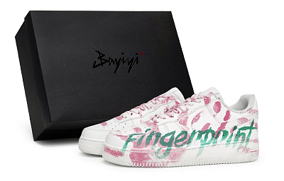 Nike Air Force 1 Special Shoe Box Anti-Slip Wear-Resistant Low-Top Skateboard Shoes Unisex White Pink Green