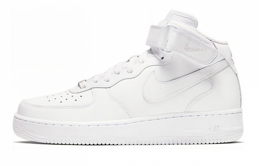 Nike Air Force 1 07 811 Manufacturing Coverage Anti-Slip And Wear-Resistant Mid-Top Skateboard Shoes Women's White Red купить в интернет-магазине Yoocart с быстрой доставкой по России.
