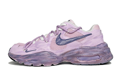 Nike Air Max Fusion Abrasion-Resistant Slip-Resistant Low-Top Running Shoes Women's Gray Purple