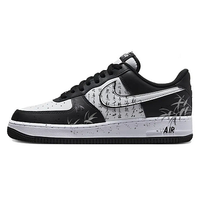 Nike Air Force 1 Anti-Slip Wear-Resistant Low-Top Skateboard Shoes Unisex White Black