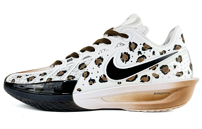 Nike Air Zoom G.T. Cut3 Cushioning Anti-Slip And Wear-Resistant Low-Top Basketball Shoes Unisex Black White Brown