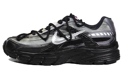 Nike Initiator Wear-Resistant Low-Top Running Shoes Men's Black Gray Silver