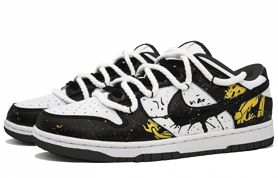 Nike Dunk Anti-Slip And Wear-Resistant Lightweight Low-Top Skateboard Shoes Unisex Black Gold купить в интернет-магазине Yoocart с быстрой доставкой по России.