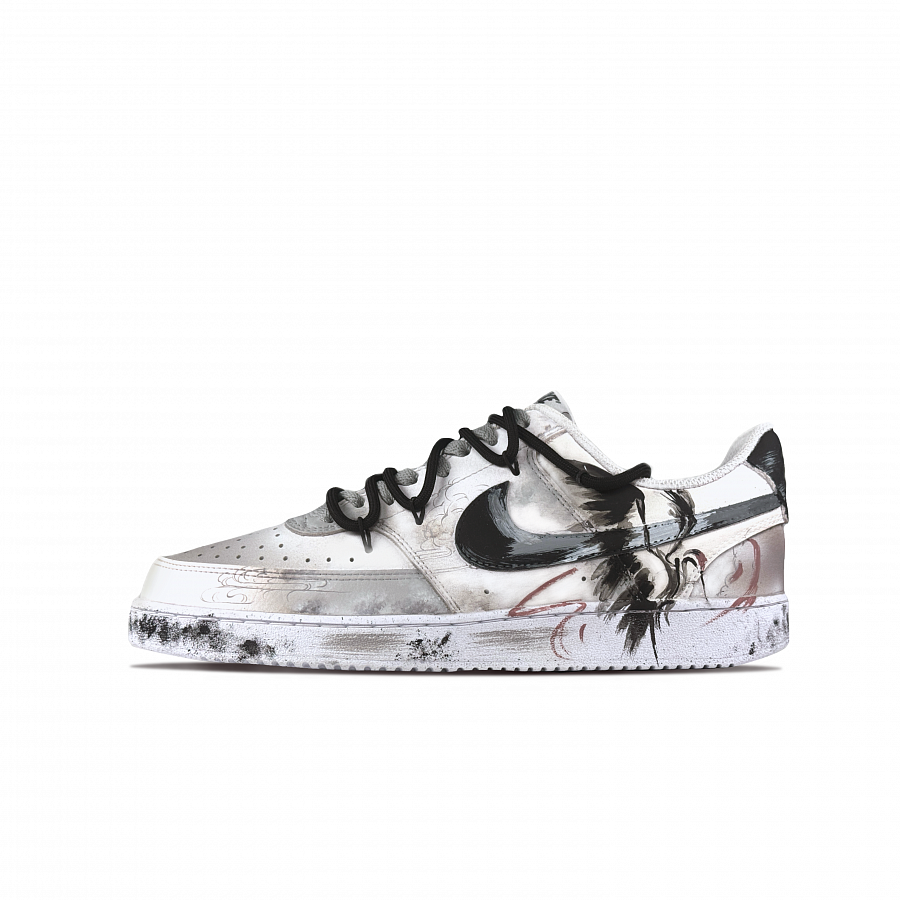 Nike Court Vision 1 Explosive Plan Crane's Return Anti Slip Wear Resistant Low Top Skateboard Shoes Unisex Beige Gray купить в интернет-магазине Yoocart с быстрой доставкой по России.