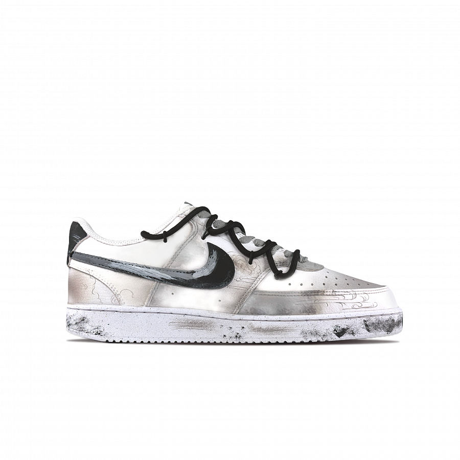 Nike Court Vision 1 Explosive Plan Crane's Return Anti Slip Wear Resistant Low Top Skateboard Shoes Unisex Beige Gray купить в интернет-магазине Yoocart с быстрой доставкой по России.