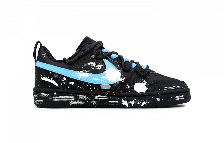 Nike Court Borough Non-slip Lightweight Low-Top Skateboard Shoes Women's Black Blue купить в интернет-магазине Yoocart с быстрой доставкой по России.