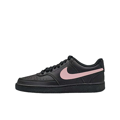 Nike Court Vision Lightweight And Breathable Low-Top Skateboard Shoes Unisex Black Pink