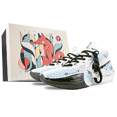 Nike Air Zoom G.T. Cut 3 Wear-Resistant Slip-Resistant Low-Top Basketball Shoes Unisex White