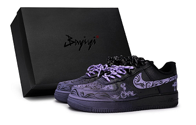 Nike Air Force 1 Skateboard Shoes Unisex Low top Light Purple