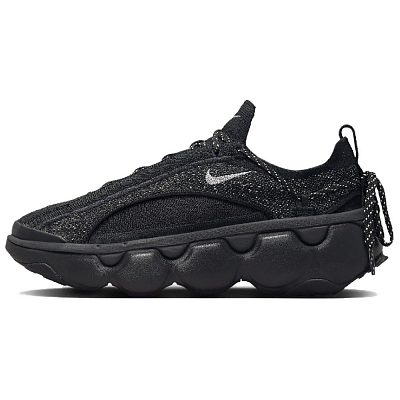 Nike Flyknit Bloom Black Metallic Silver Women's