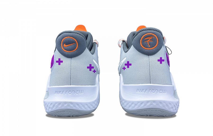 Nike KD Trey 5 IX Cushioning Anti-Slip Wear-Resistant Breathability Mid-Top Basketball Shoes Unisex Blue Purple купить в интернет-магазине Yoocart с быстрой доставкой по России.