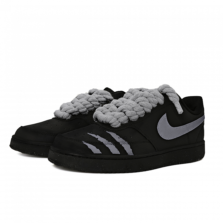 Nike Court Vision Slip-Resistant Low-Top Skateboard Shoes Men's Black Gray Color купить в интернет-магазине Yoocart с быстрой доставкой по России.
