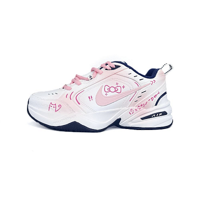 Nike Air Monarch 4 Anti-Slip And Wear-Resistant Height Increasing Low-Top Chunky Sneakers Unisex Pink