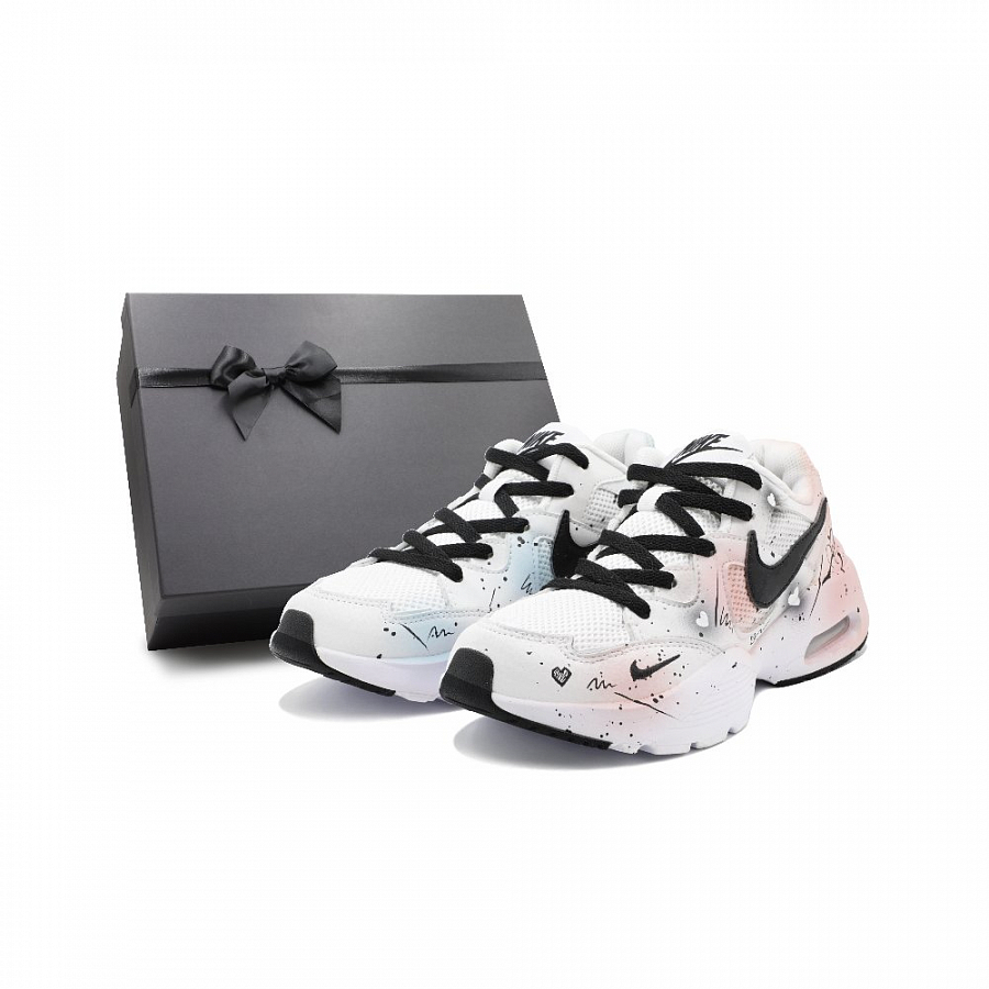 Nike Air Max Fusion Anti Slip Wear Resistant Low Top Running Shoes Women's Red Blue купить в интернет-магазине Yoocart с быстрой доставкой по России.