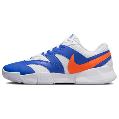 Nike Court Lite 4 Abrasion Resistant Low Top Tennis Shoes Unisex Gray Blue