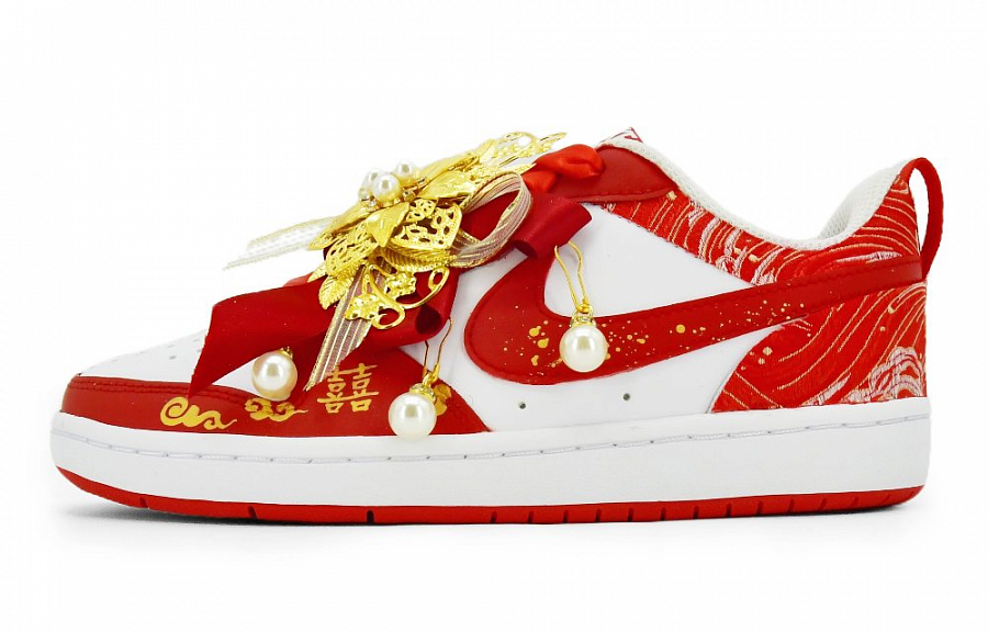 Nike Court Borough 2 Anti-Slip And Wear-Resistant Lightweight Skateboard Shoes Women's Red купить в интернет-магазине Yoocart с быстрой доставкой по России.