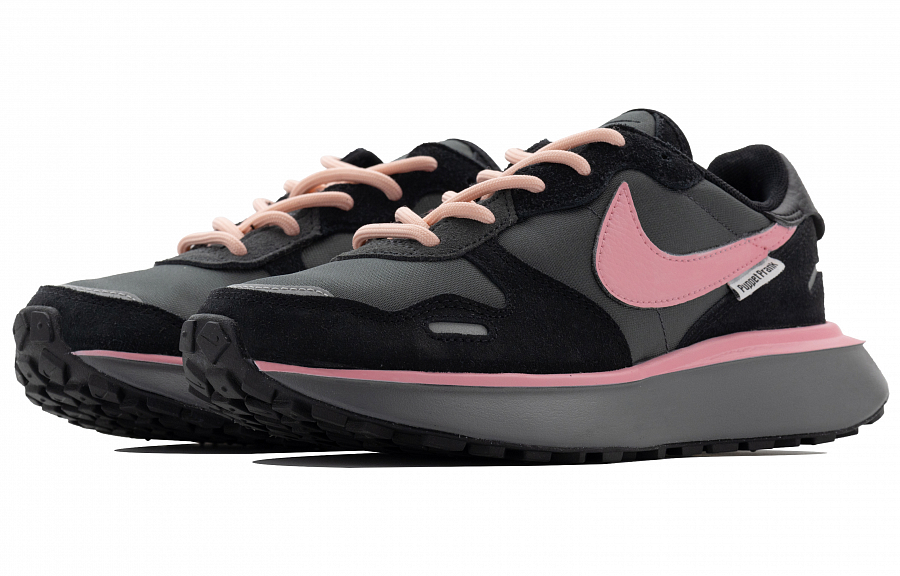 Nike Phoenix Waffle Anti-Slip And Wear-Resistant Breathable Low-Top Casual Shoes Women's Black Pink купить в интернет-магазине Yoocart с быстрой доставкой по России.