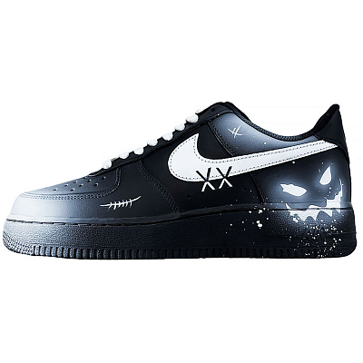 Nike Air Force 1 Low top Skateboard Shoes Unisex Black