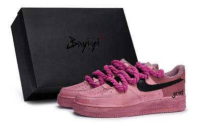 Nike Air Force 1 Skateboard Shoes Unisex Low top Black