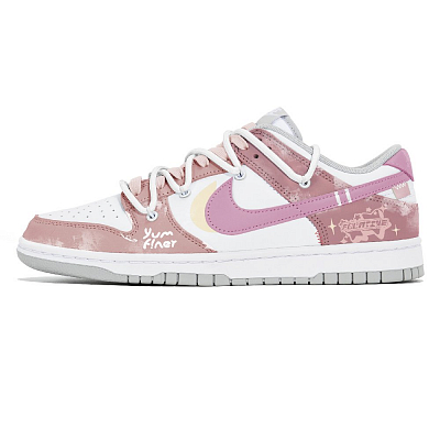 Nike Dunk Skateboard Shoes Unisex Low top Pink