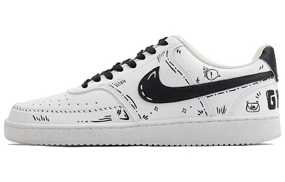 Nike Court Vision 1 Blood Alliance Anti-Slip Wear-Resistant Low-Top Skateboard Shoes Men's White