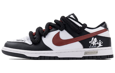 Nike Dunk Anti-Slip And Wear-Resistant Lightweight Low-Top Skateboard Shoes Unisex Black White