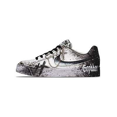 Nike Court Royale Slip-Resistant Cushioning Wear-Resistant Low-Top Skateboard Shoes Unisex Black White