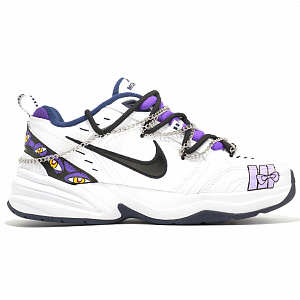 Nike Air Monarch 4 Purple Enchanting Magic Eyes Slip-Resistant Height Increasing Low-Top Chunky Sneakers Unisex Purple 1 3599893