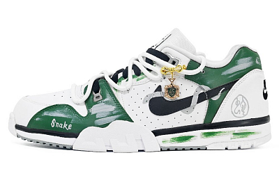 Nike Air Cross Trainer Cushioning Wear-Resistant Low-Top Training Shoes Men's Green White
