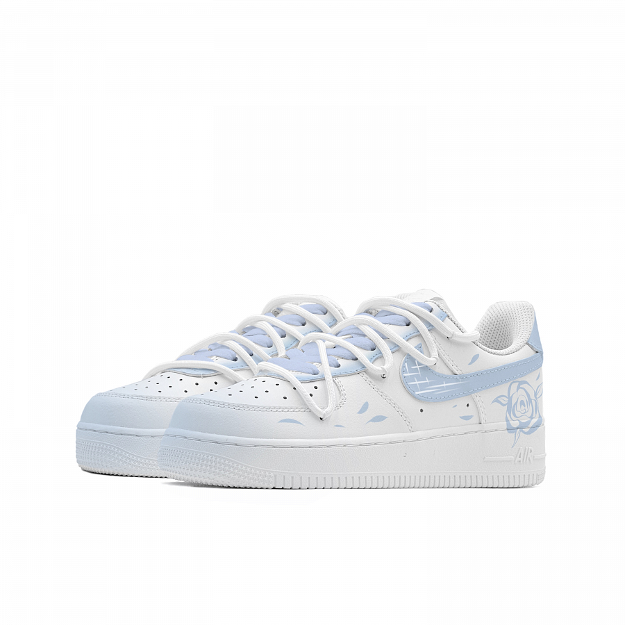 Nike Air Force 1 Ice City Rose Anti-Slip Wear-Resistant Low-Top Skateboard Shoes Women's Blue White купить в интернет-магазине Yoocart с быстрой доставкой по России.