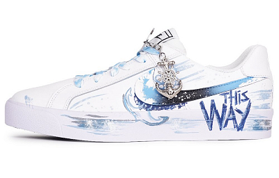 Nike Court Royale Sea Blue Journey Anti-Slip Wear-Resistant Low-Top Skateboard Shoes Unisex Blue