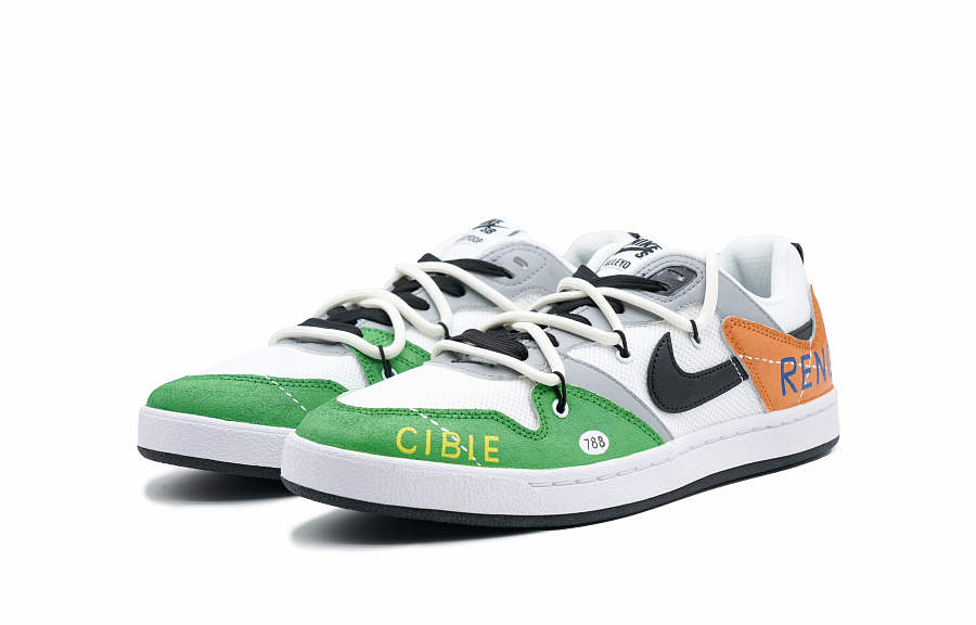 Nike SB Alleyoop Soaring Youth Anti-Slip Wear-Resistant Low-Top Skateboard Shoes Men's Yellow Green купить в интернет-магазине Yoocart с быстрой доставкой по России.