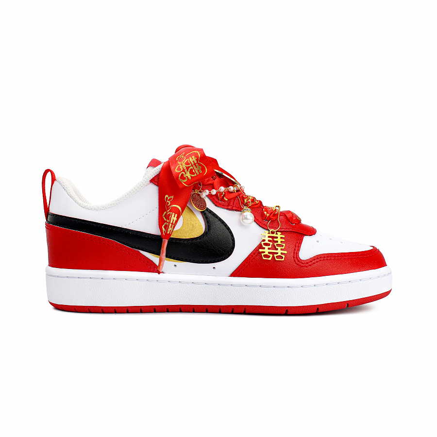 Nike Court Borough 2 Anti Slip Wear Resistant Low Top Skateboard Shoes Women's Red White купить в интернет-магазине Yoocart с быстрой доставкой по России.