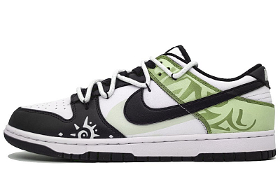 Nike Dunk Anti-Slip And Wear-Resistant Lightweight Low-Top Skateboard Shoes Unisex Palm Green