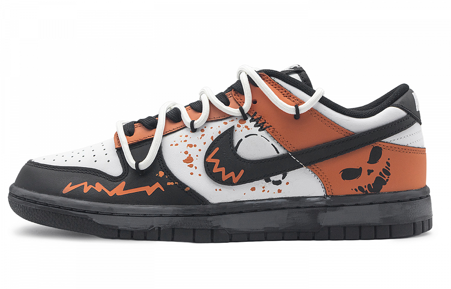 Nike Dunk Anti-Slip Wear-Resistant Low-Top Skateboard Shoes Unisex Black White Orange купить в интернет-магазине Yoocart с быстрой доставкой по России.