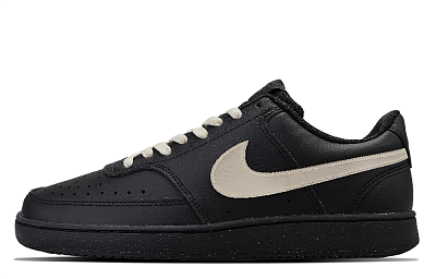 Nike Court Vision Anti-Slip Wear-Resistant Low-Top Skateboard Shoes Men's Black Brown