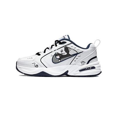 Nike Air Monarch 4 Chunky Sneakers Unisex Low top Black/White
